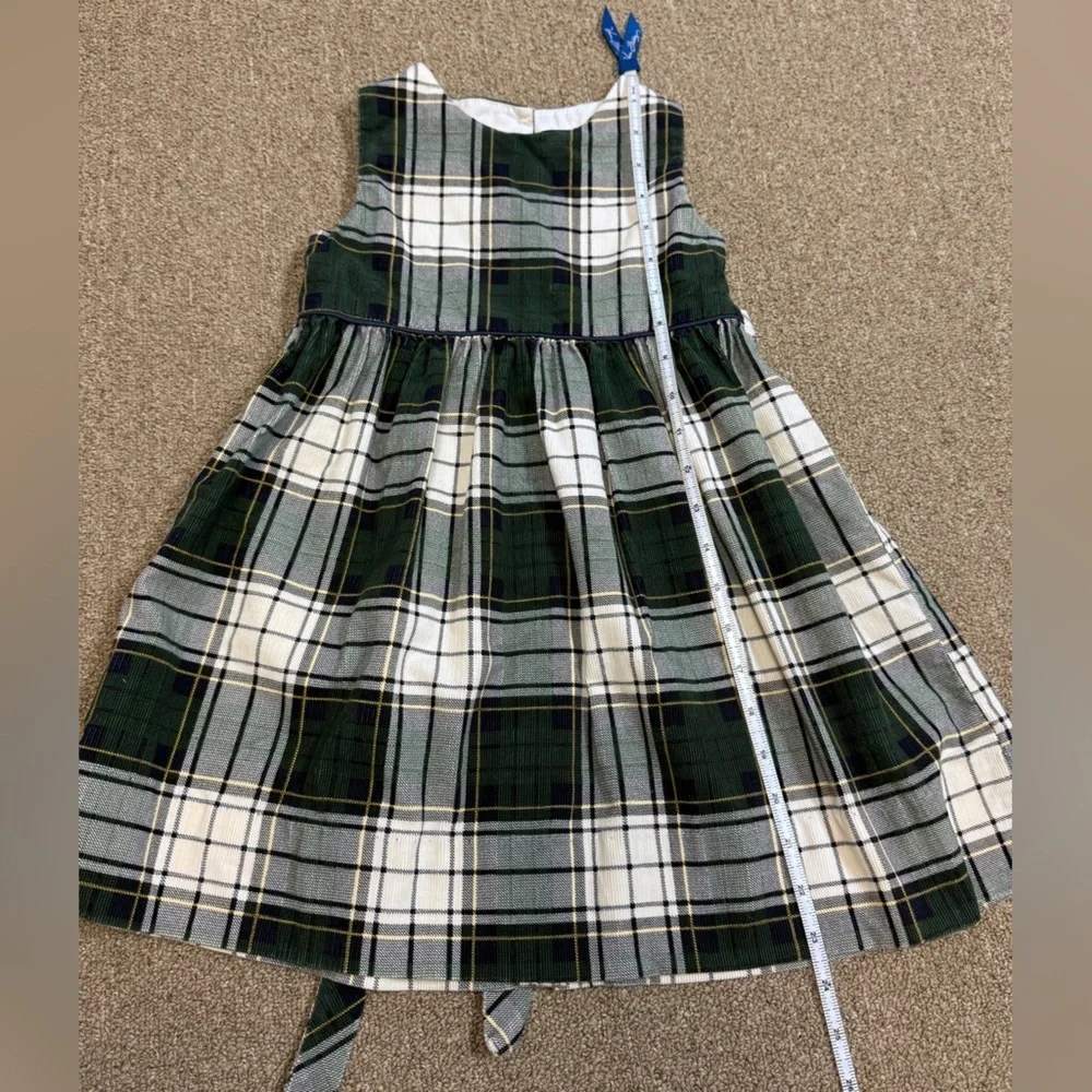Ralph Lauren: Girls Blue / Green / White Tartan Plaid Dress, Size 4 / 4T